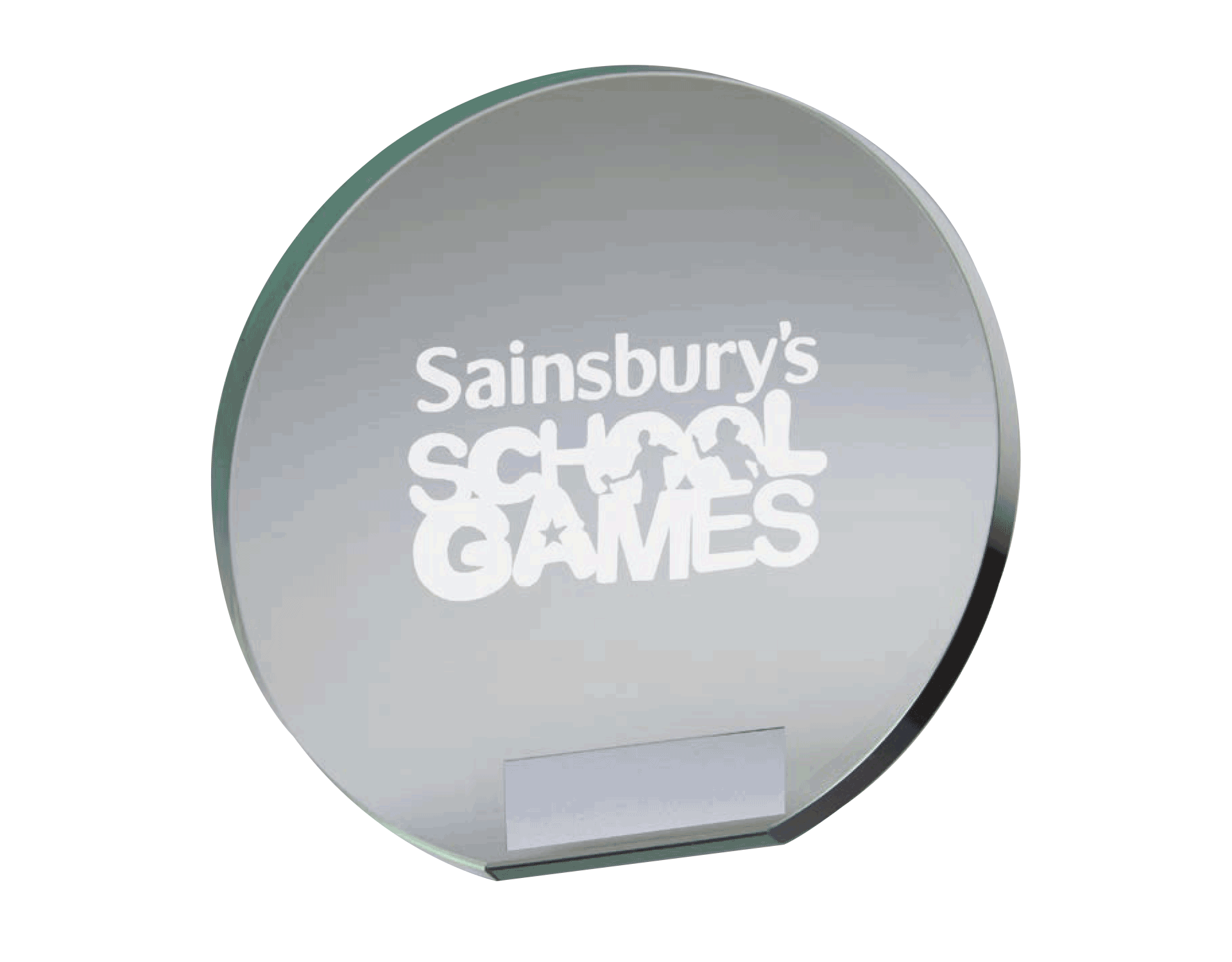 T209H Circular Personalised Glass Blocks (Fully Personalised) Running